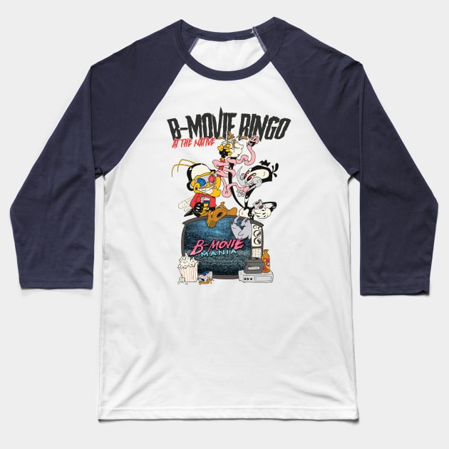 B-Movie Bingo Baseball T-Shirt by B-Movie Mania